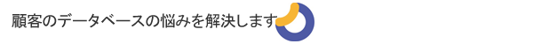 顧客のデータベースの悩みを解決します